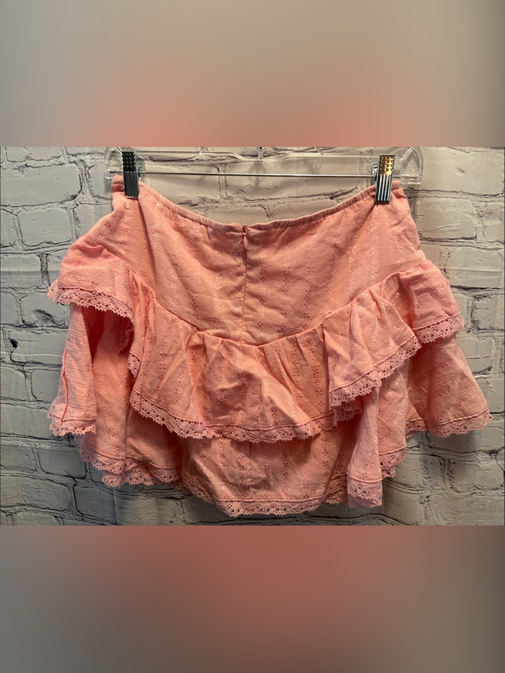 Love Tree Pink Ruffled Mini Skirt - Picture 7 of 8